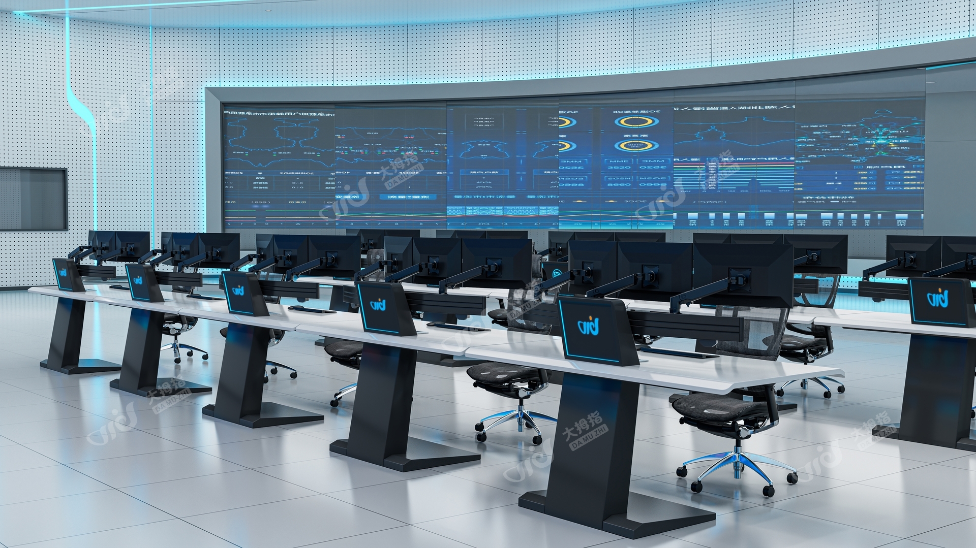 辽宁某石化企业调度中心控制台项目